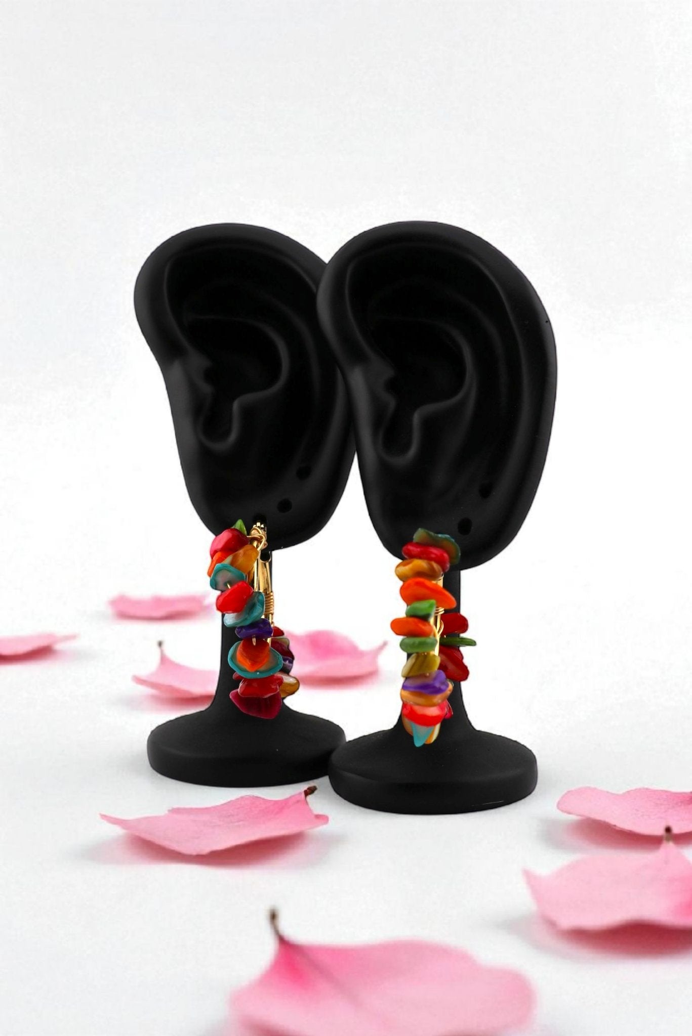 7 Chakra Hoop Earrings - Chakra Bloom Hoops