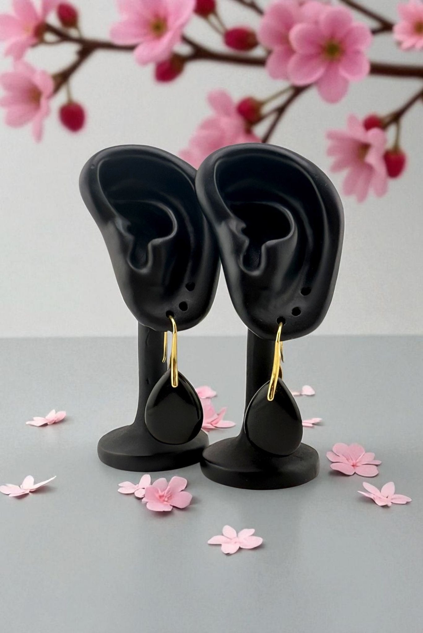 Obsidian Drop Earrings - Obsidian Shield