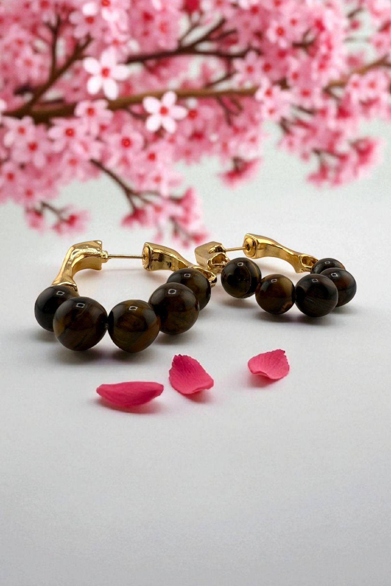 Tiger Eye Earrings – Rooted in Power