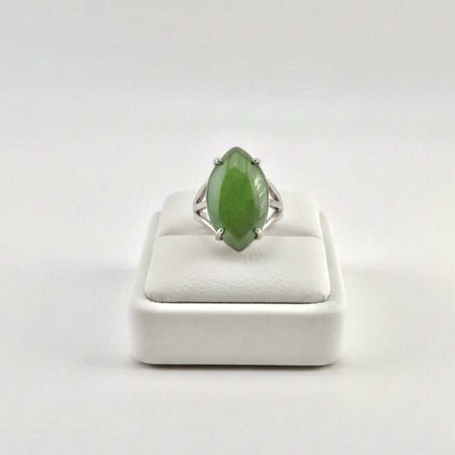 women wearing aventurine ring