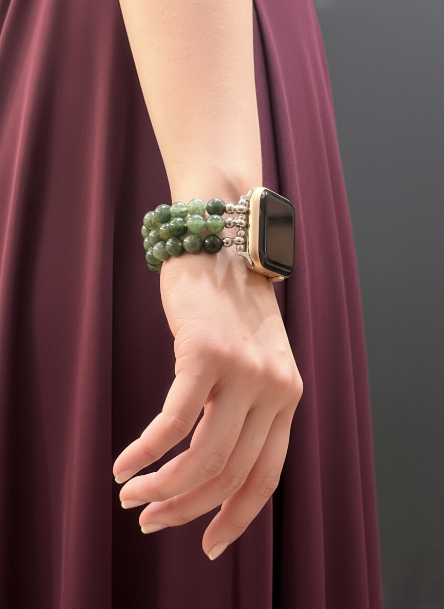 green aventurine apple watch strap