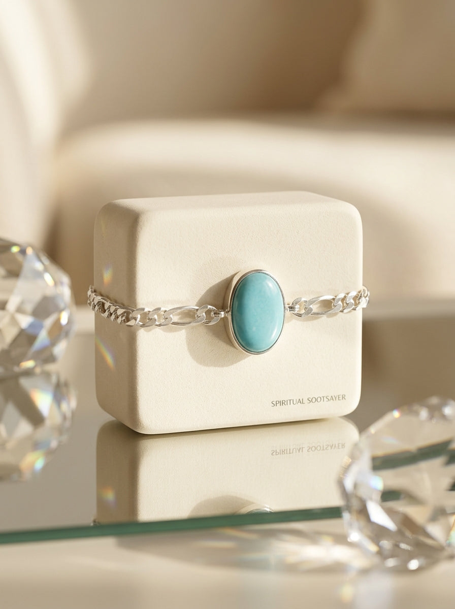 Azure Sovereign Turquoise Men’s Bracelet – 925 Sterling Silver