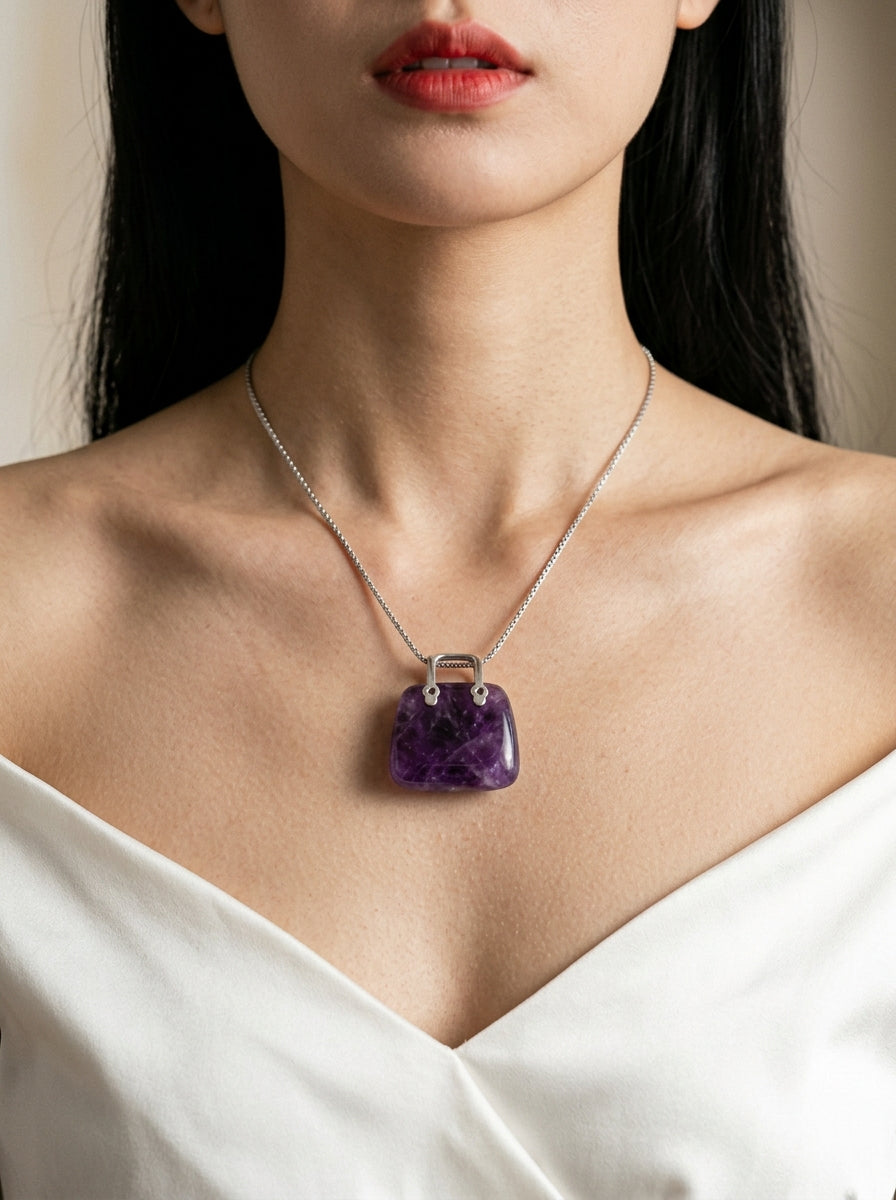 Amethyst Serenity Necklace – 925 Sterling Silver Women’s Necklace
