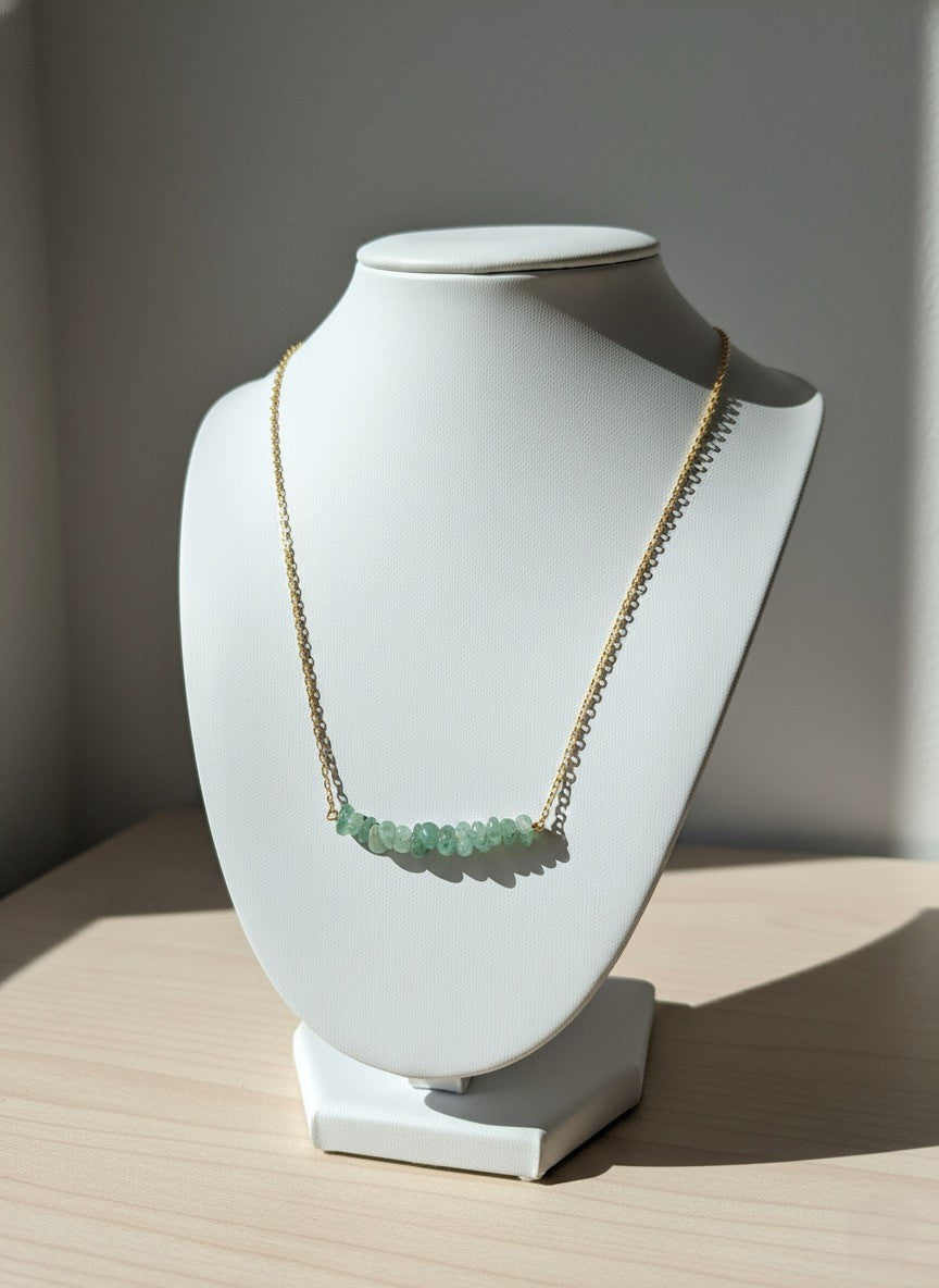 handmade aventurine crystal chip jewelry