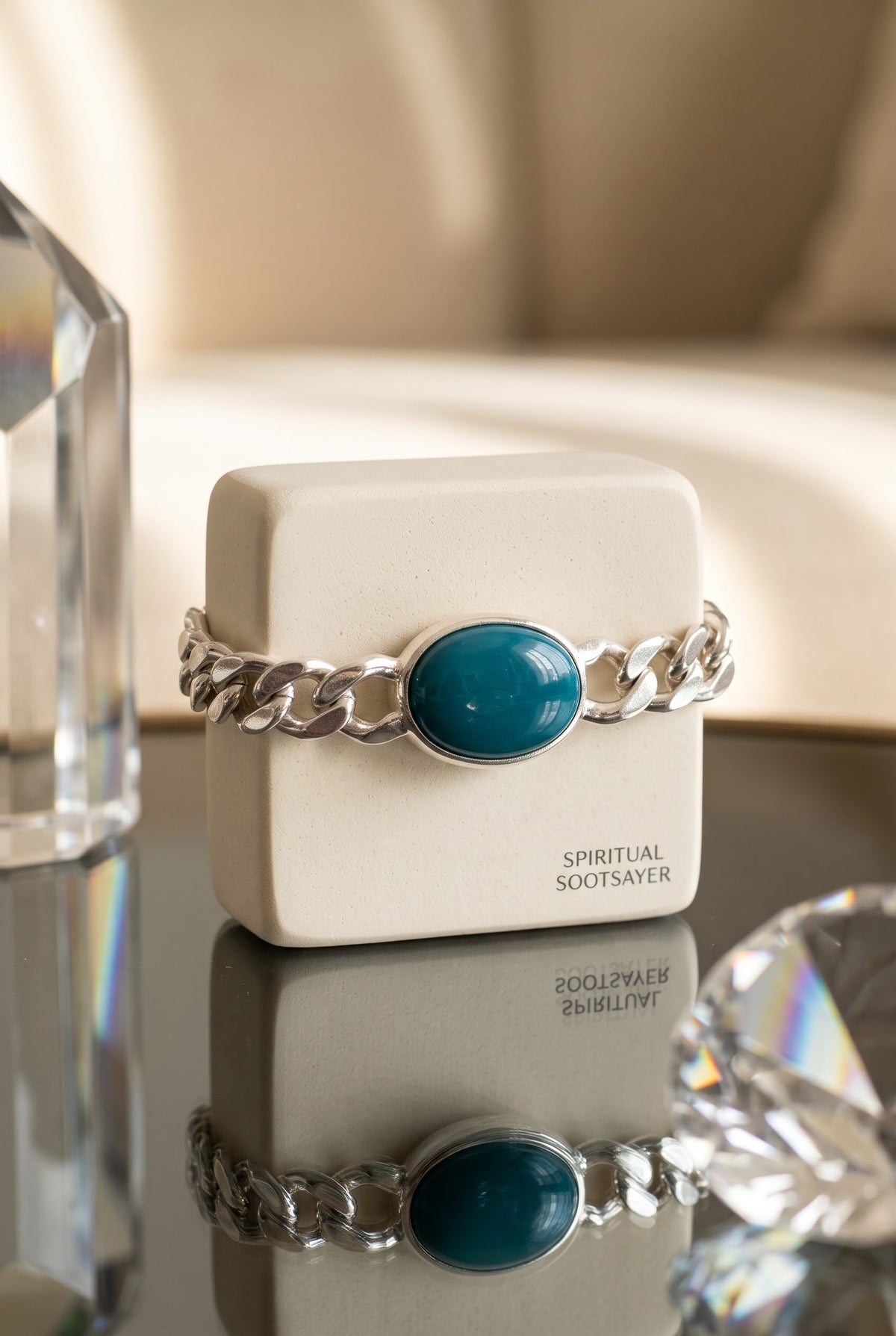 Azure Sovereign Turquoise Men’s Bracelet – 925 Sterling Silver