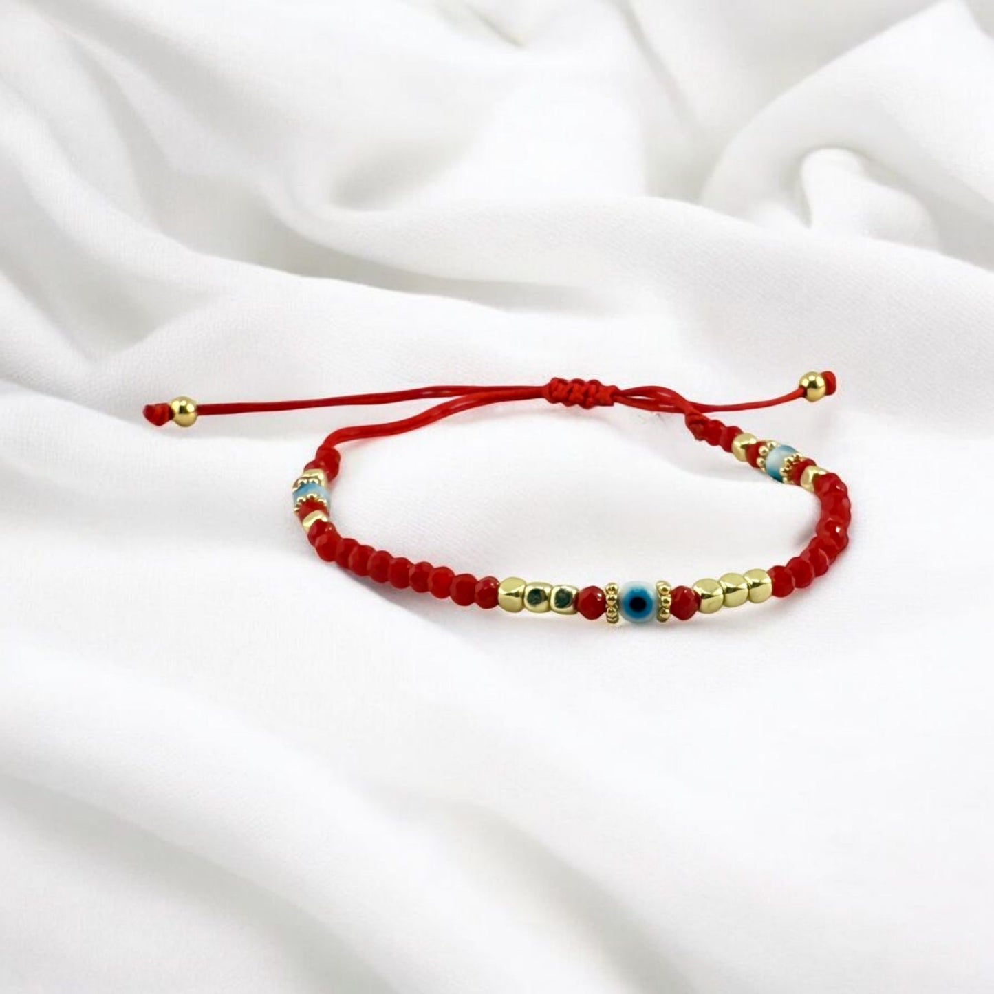 red evil eye bracelet