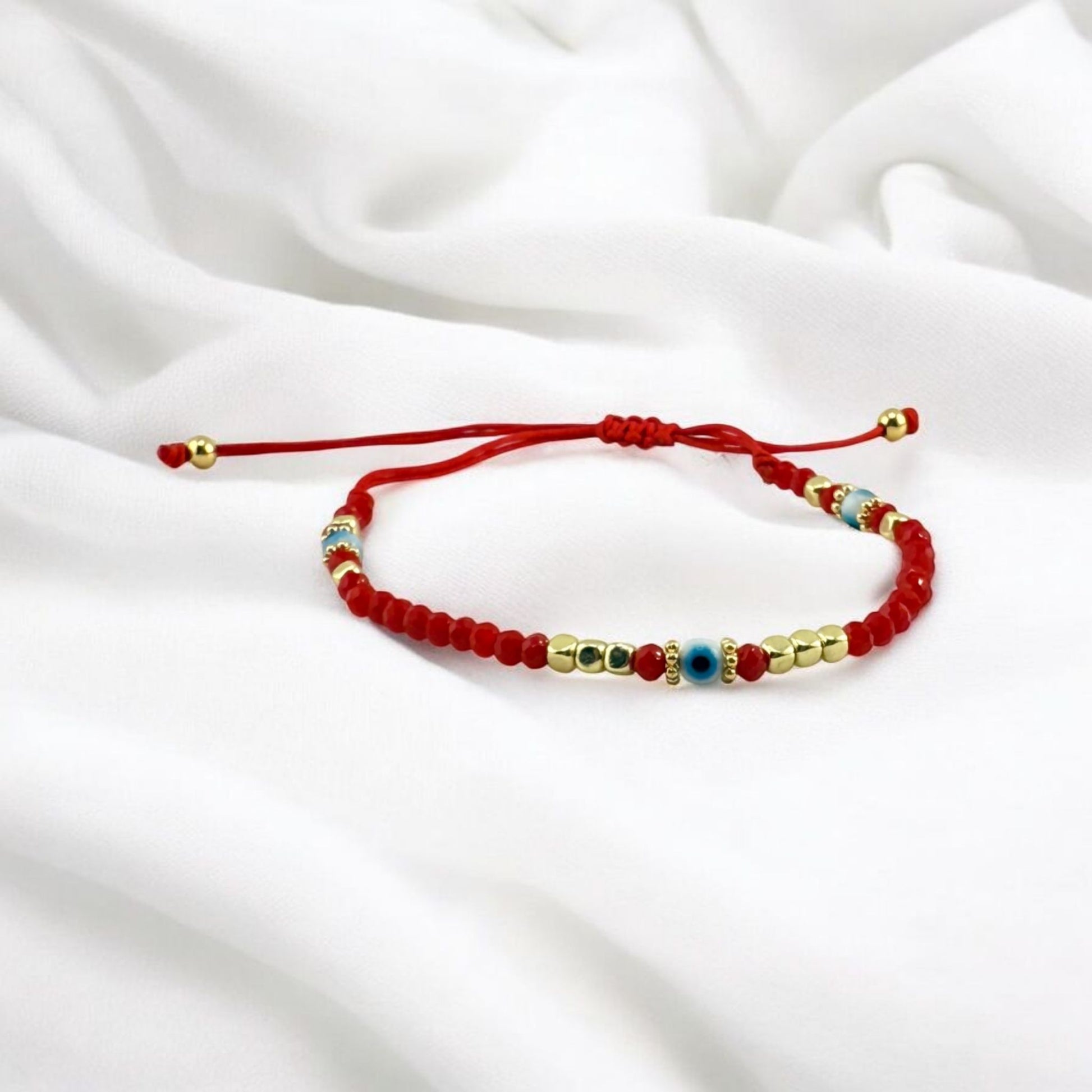 red evil eye bracelet