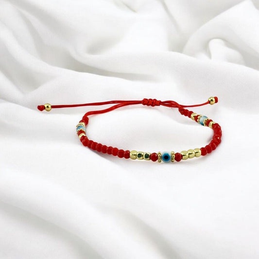 red evil eye bracelet