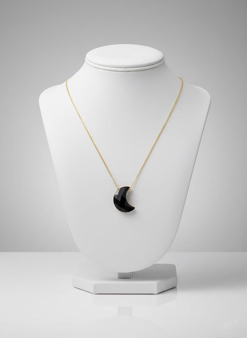 handmade obsidian pendant necklace