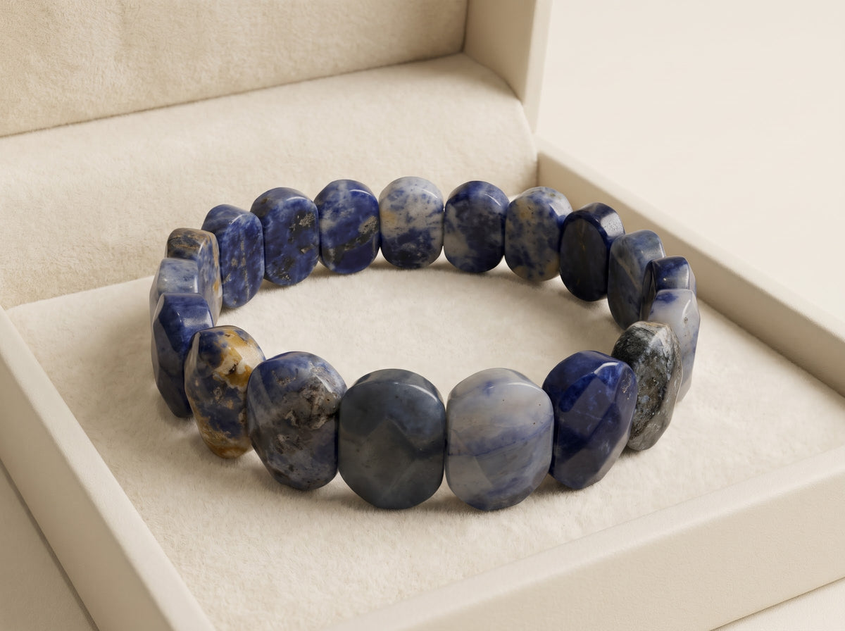Midnight Azure – Lapis Lazuli Crystal Bracelet for Women