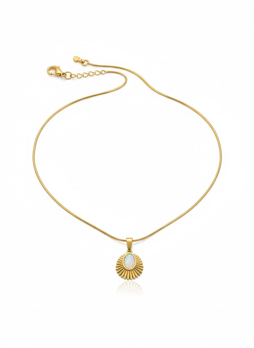 natural opal necklace