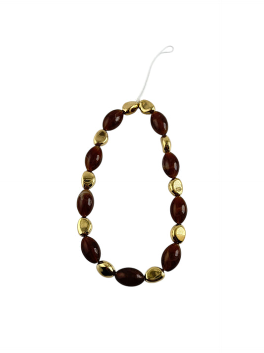 Oval Red Agate phone wrist strap