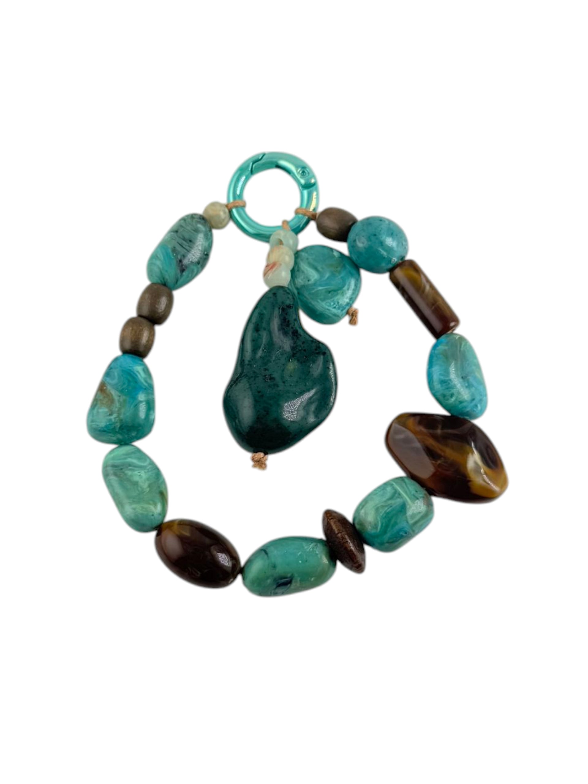 Tiger Eye grounding phone strap accessory