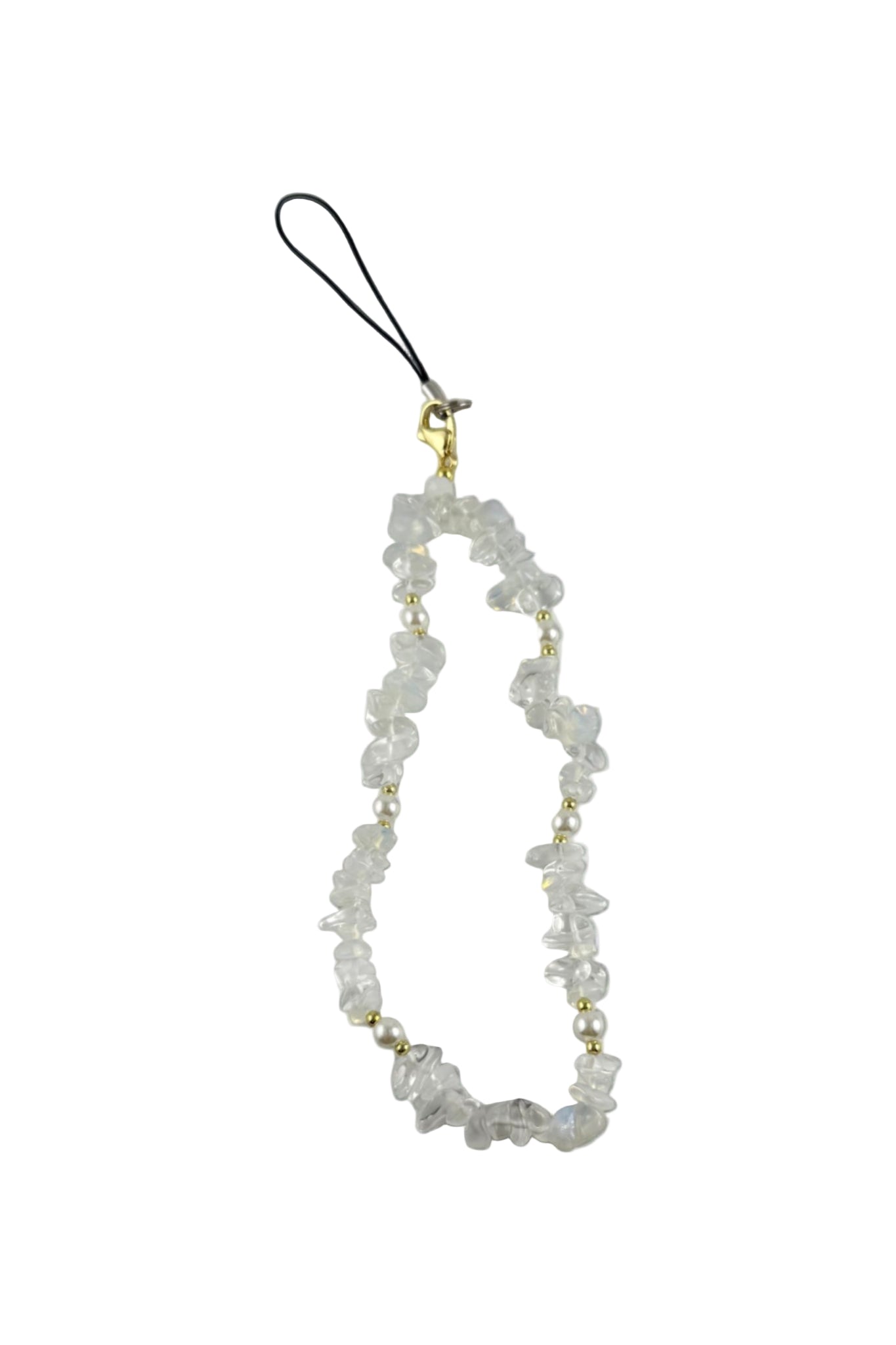 Clear Quartz mobile strap accessory