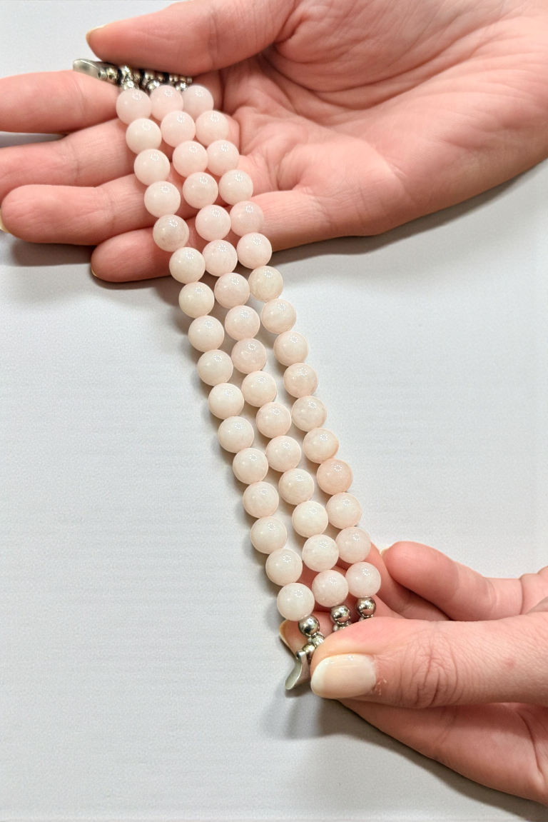 rose quartz apple watch strap