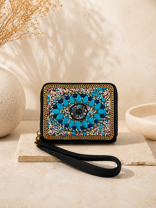 Turquoise Evil Eye Protection Wallet
