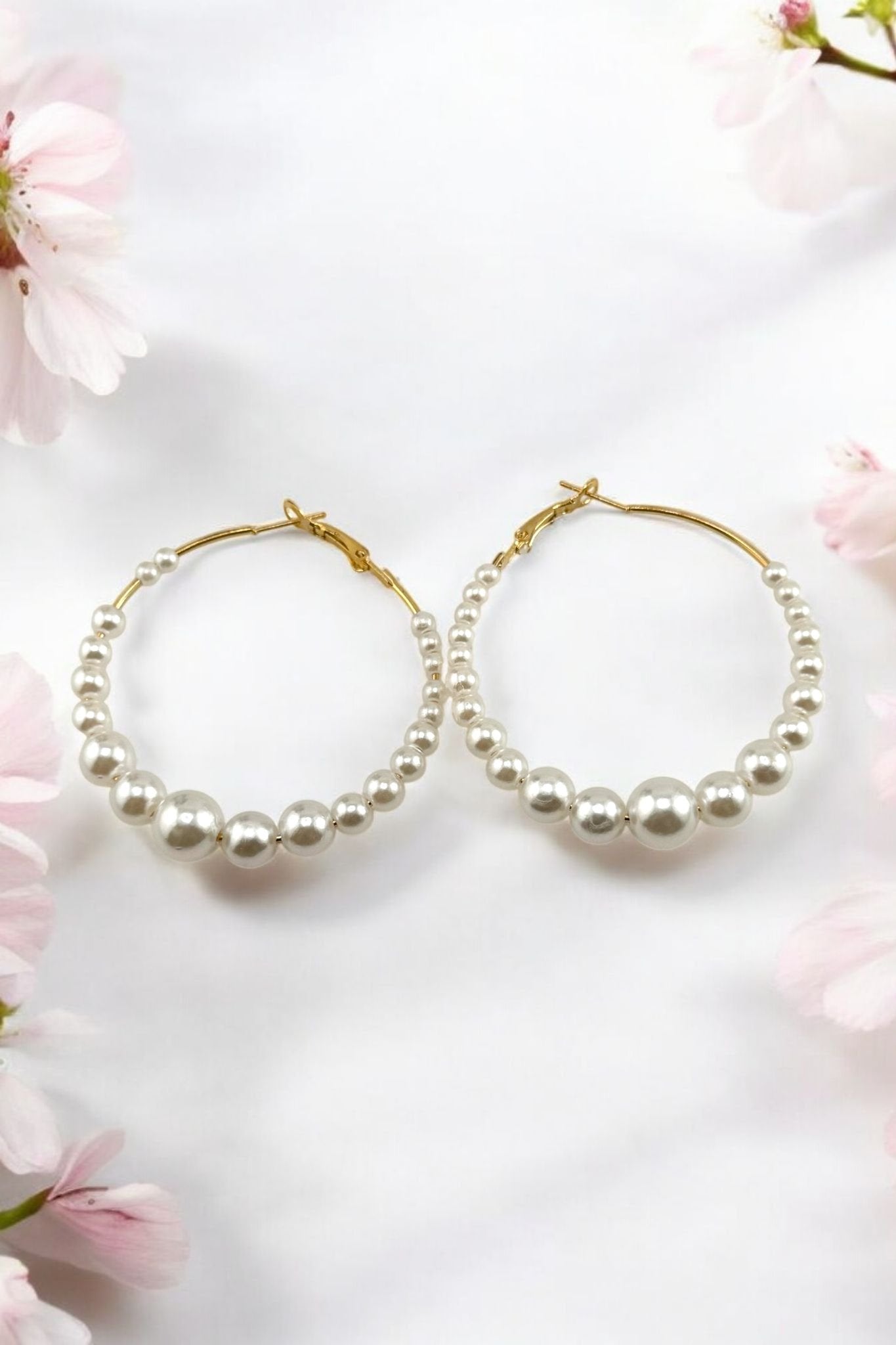 Eternal Grace – Classic Pearl Hoops