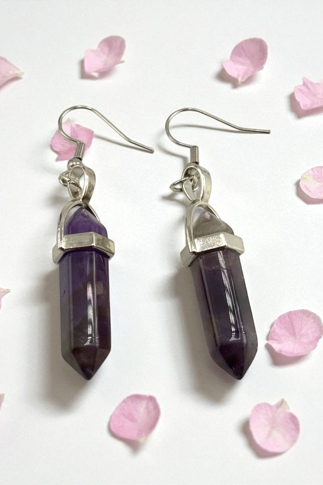 Amethyst Earrings – Spiritual Calm & Divine Elegance