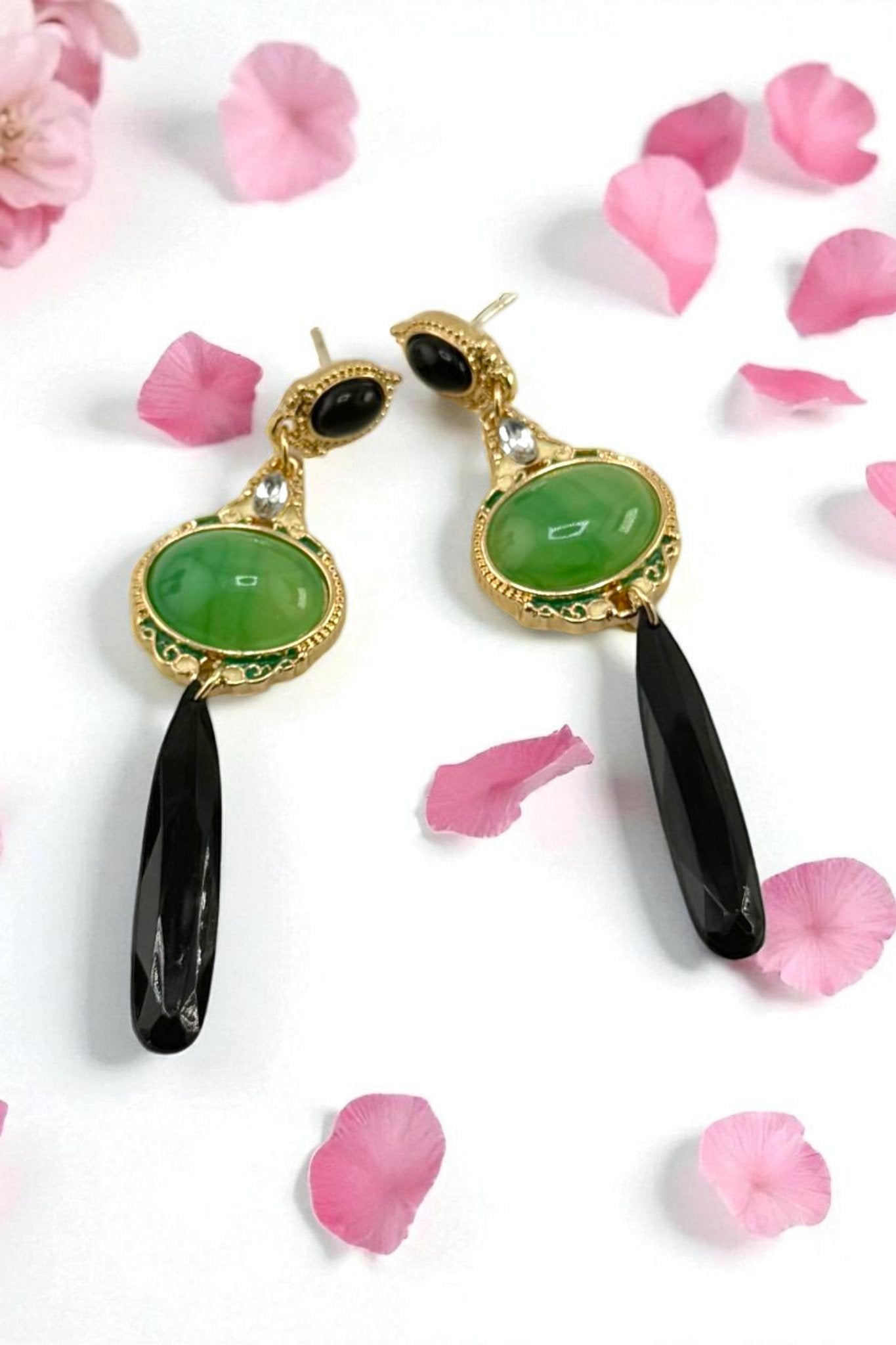 Emerald Eclipse Earrings – Where Power Meets Poise