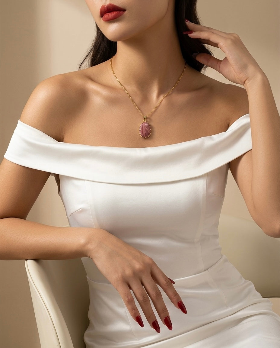 Divine Harmony Rhodonite Necklace