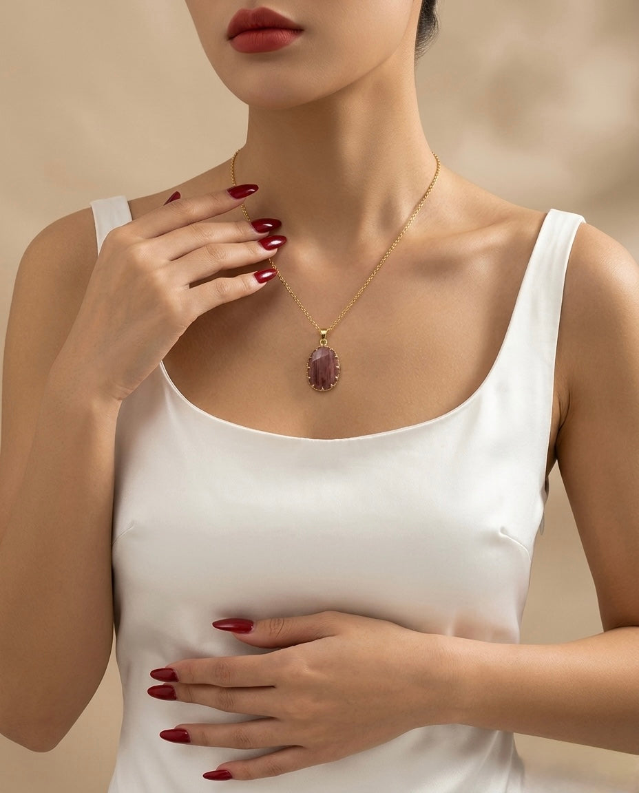 Divine Harmony Rhodonite Necklace