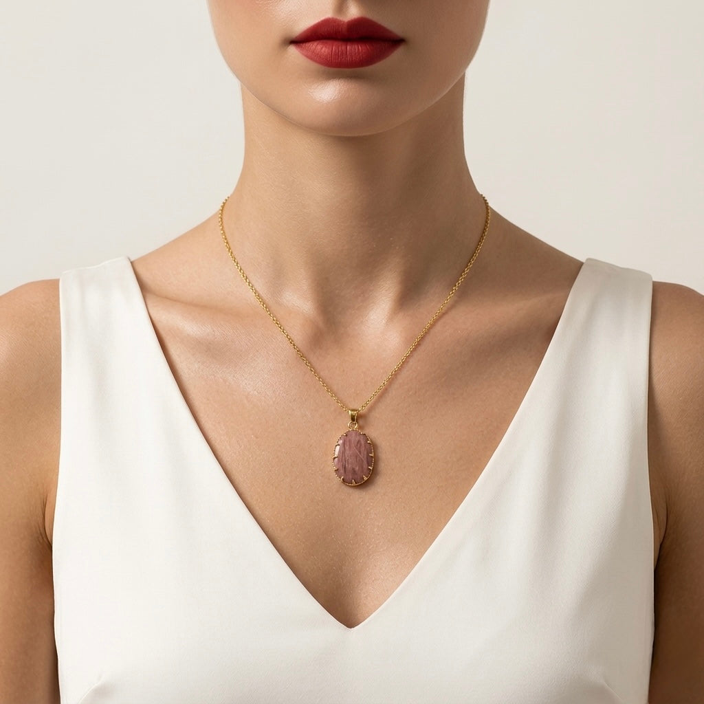 Divine Harmony Rhodonite Necklace