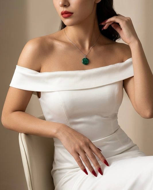 Malachite Protection Pendant Necklace