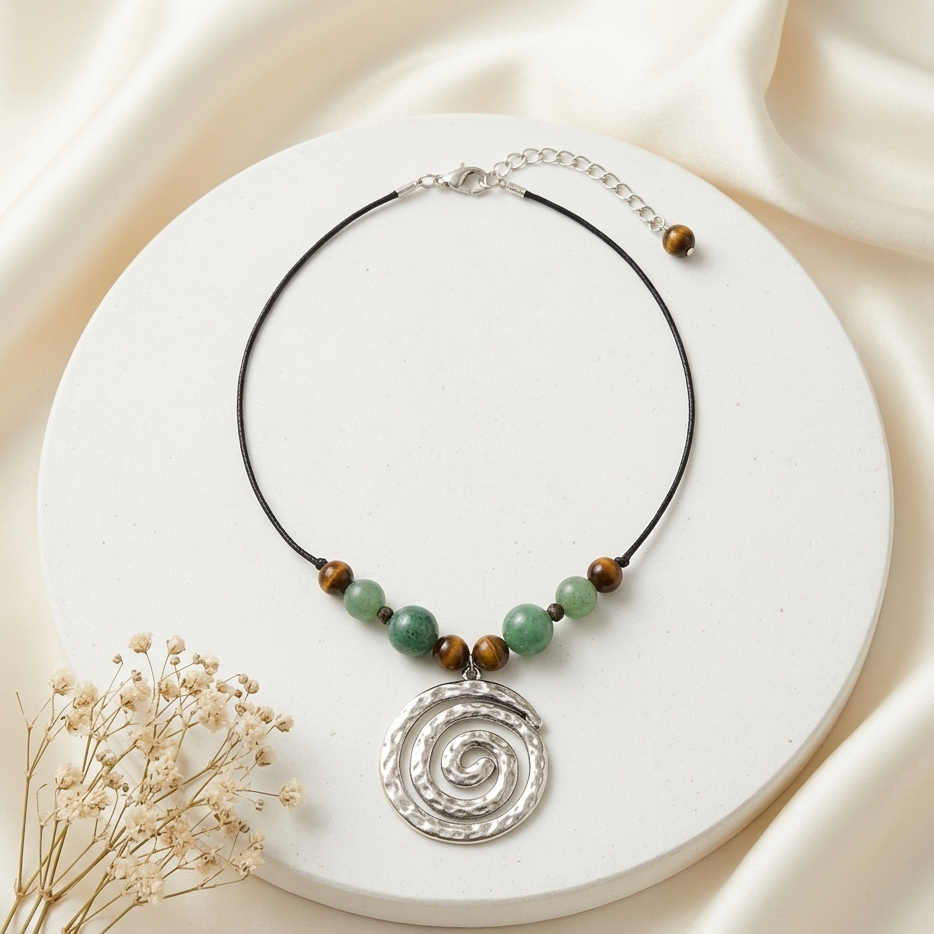 Harmony Spiral Prosperity Necklace