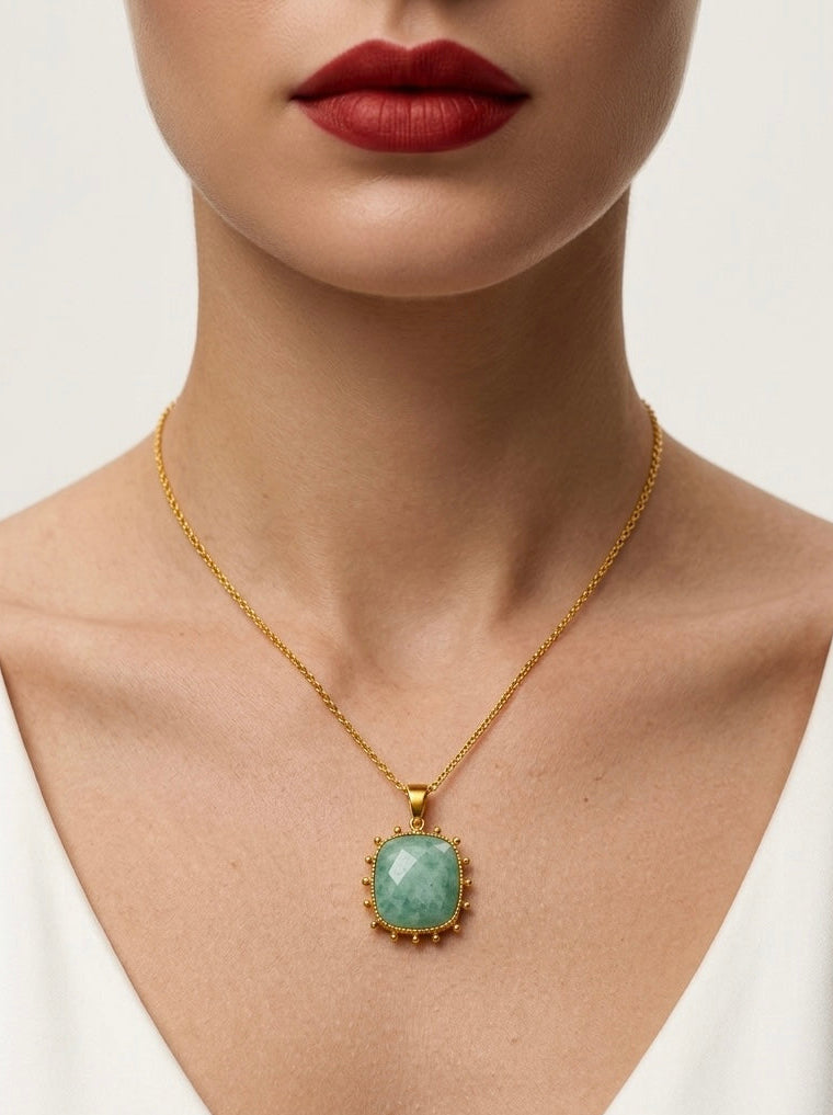 Amazonite Signature Pendant Necklace
