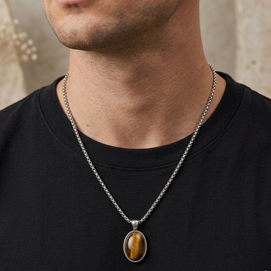 Tiger Eye Valor Necklace