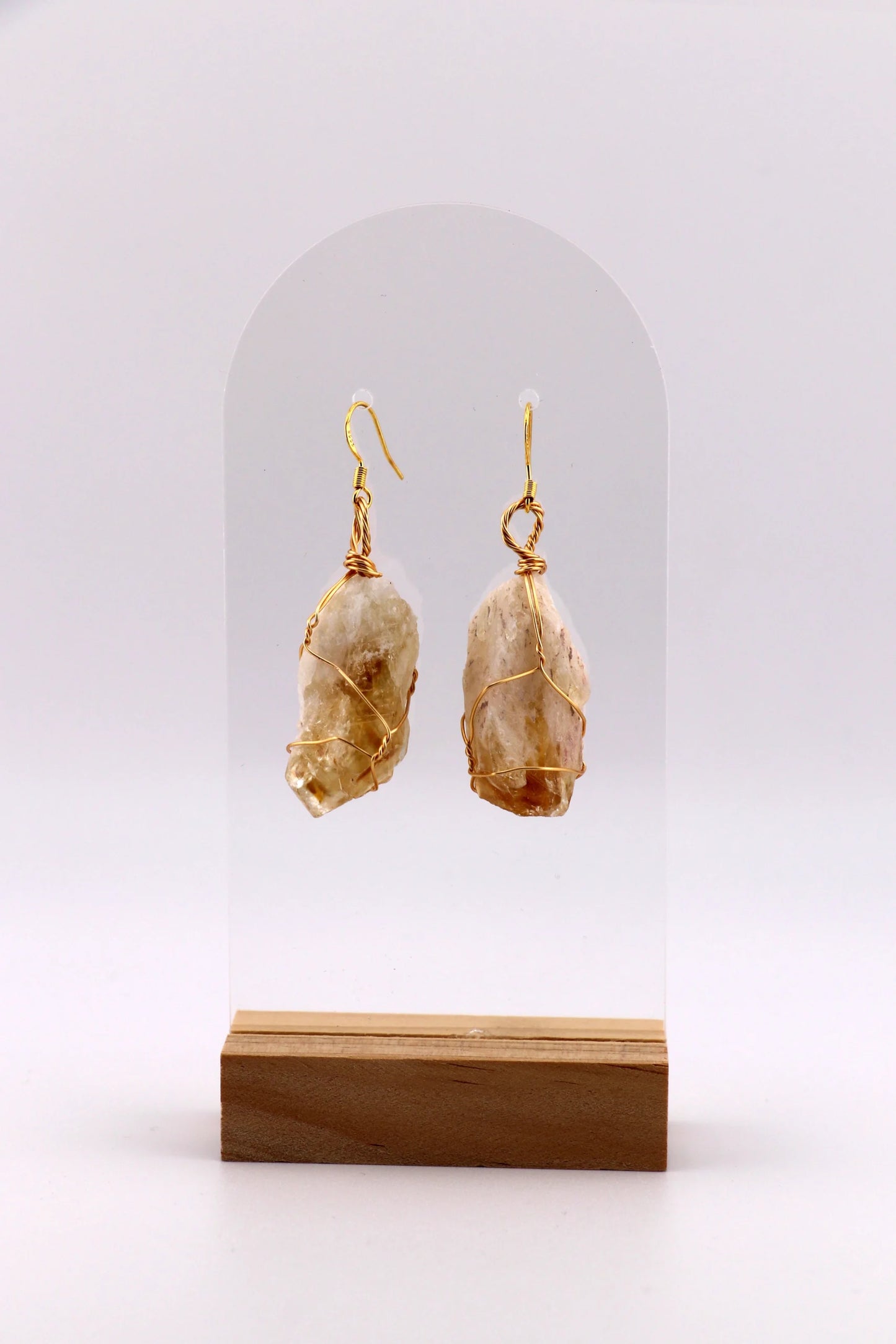 Golden Ray – Citrine Drop Earrings