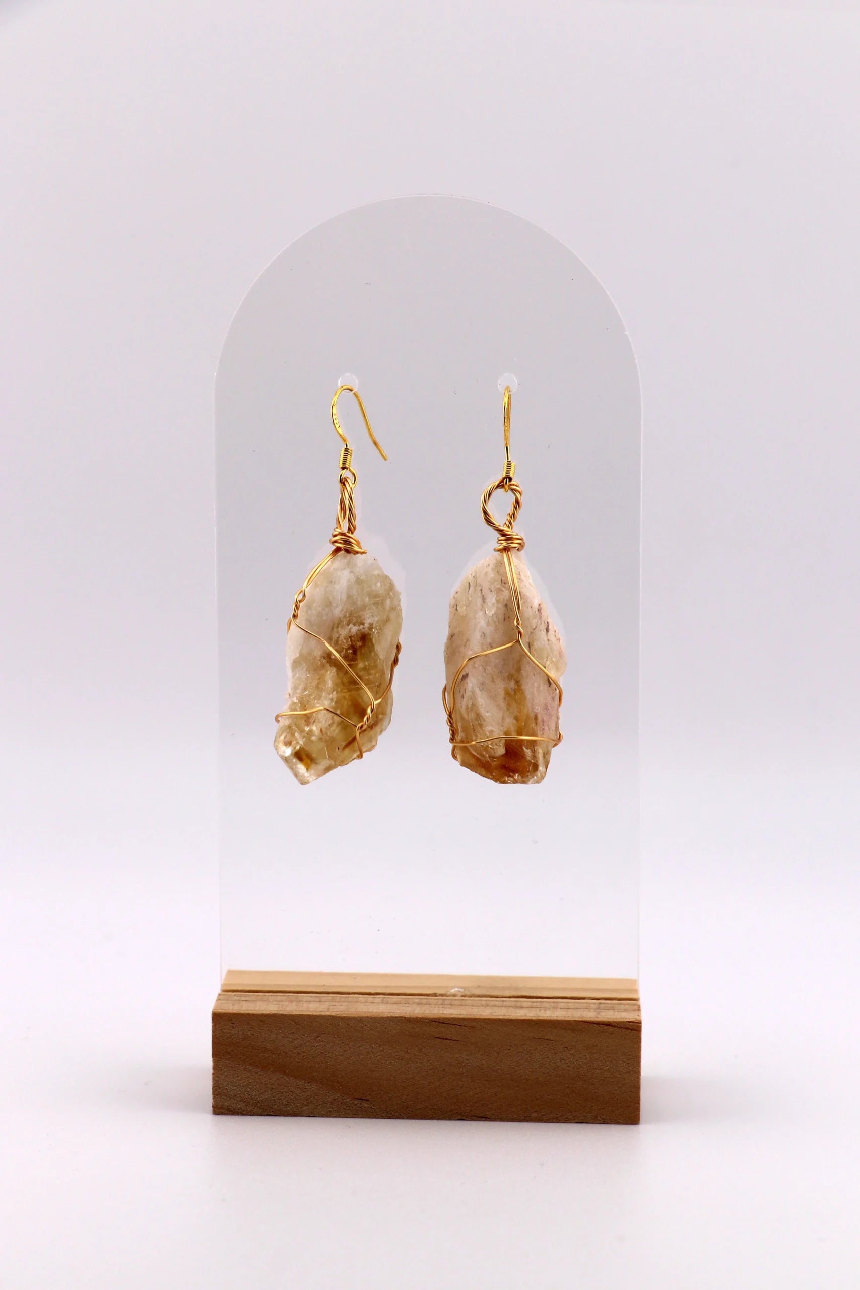 Golden Ray – Citrine Drop Earrings