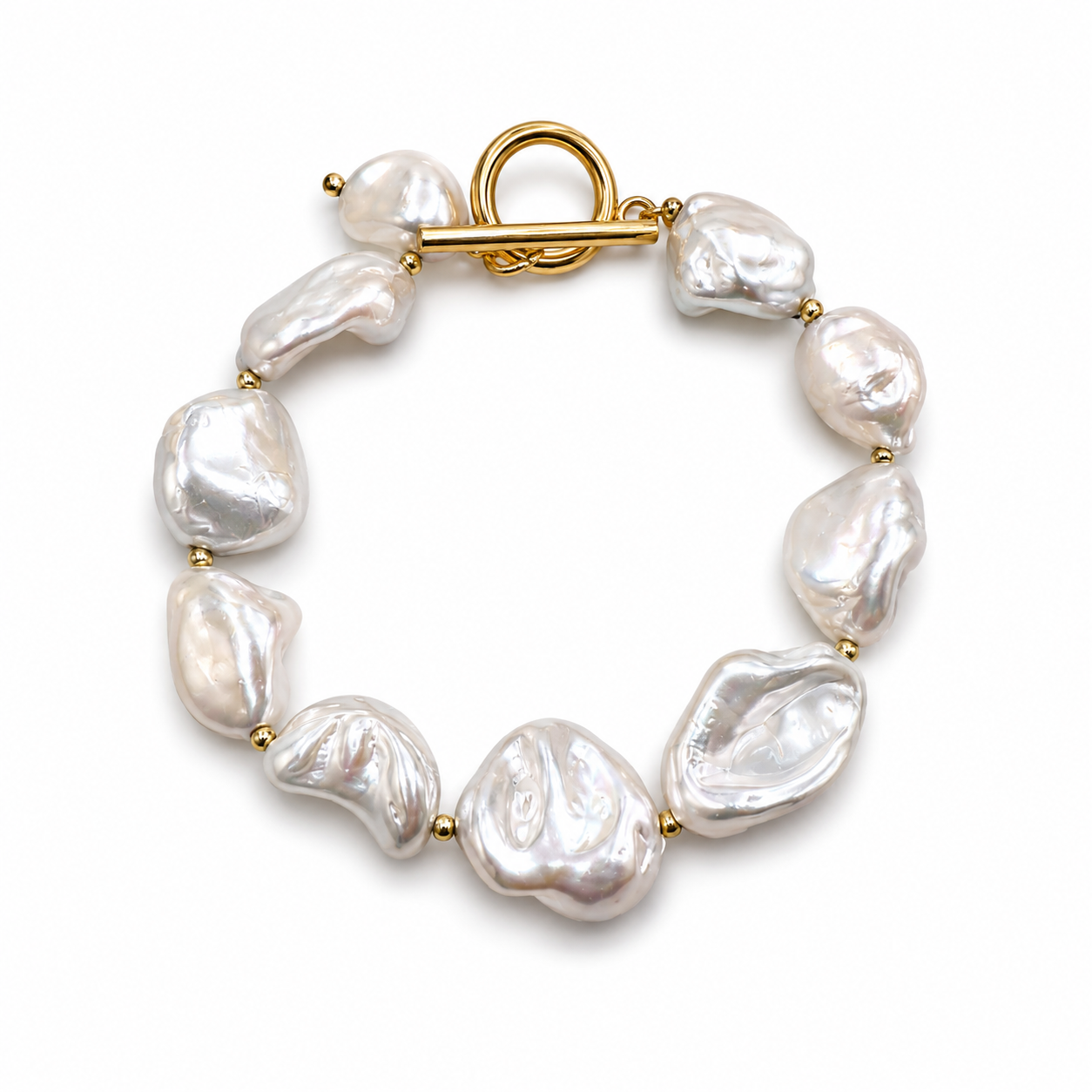 Mother of Pearl Heritage Gold Bracelet