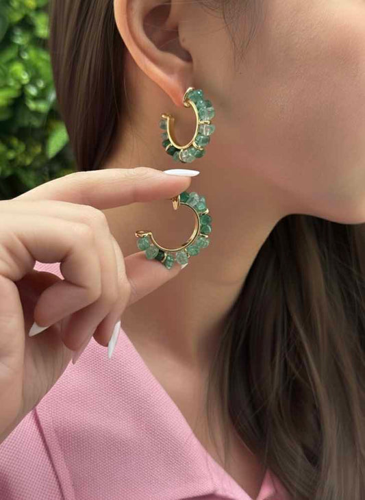 Jade Bloom – Harmony Hoop Earrings