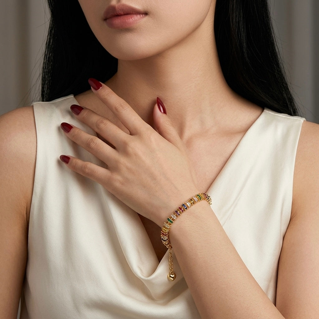 Mix Quartz Heritage Gold Bracelet
