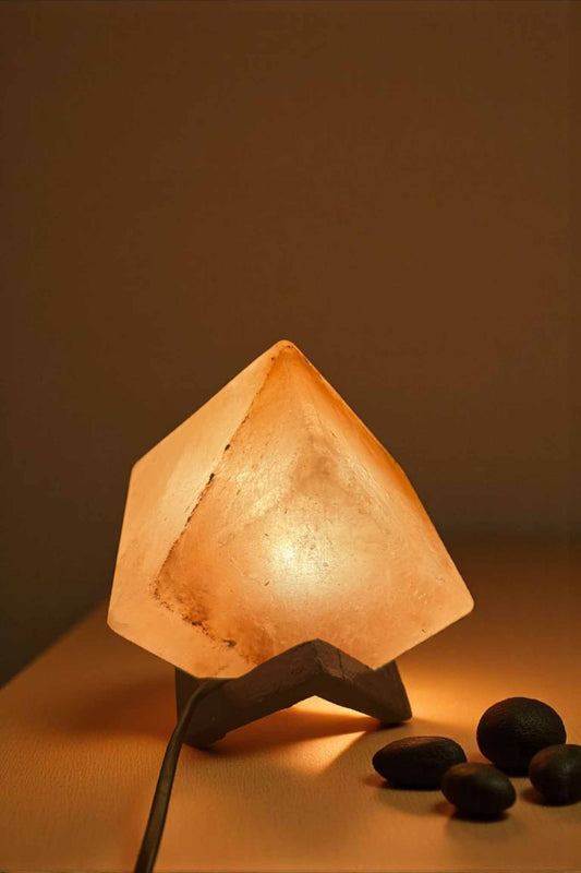 Pyramid Himalayan salt lamp