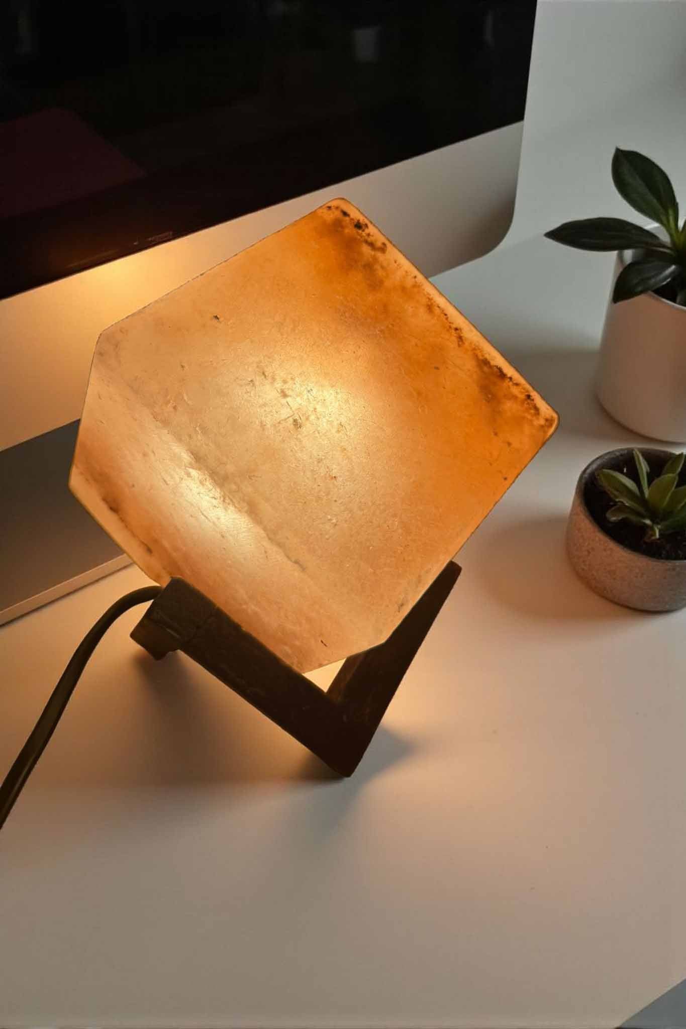 Pyramid Himalayan salt lamp