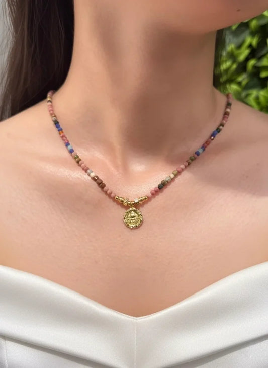 Mixed Gemstone Necklace – Colorful Spirit & Universal Balance