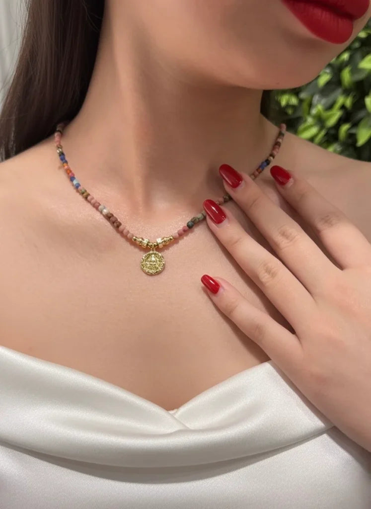 Mixed Gemstone Necklace – Colorful Spirit & Universal Balance