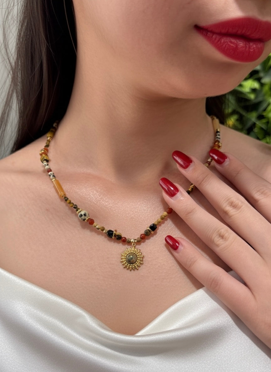 Mixed Beads Necklace – Playful Colors & Joyful Spirit
