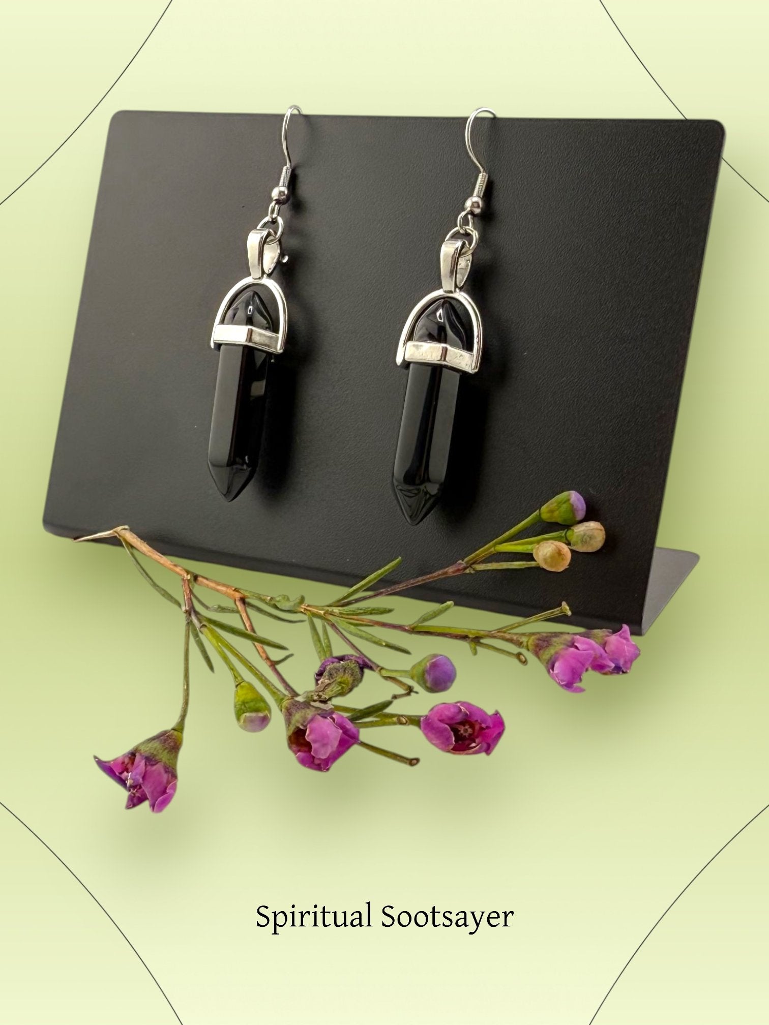 Shadow Guard – Black Obsidian Protection Earrings
