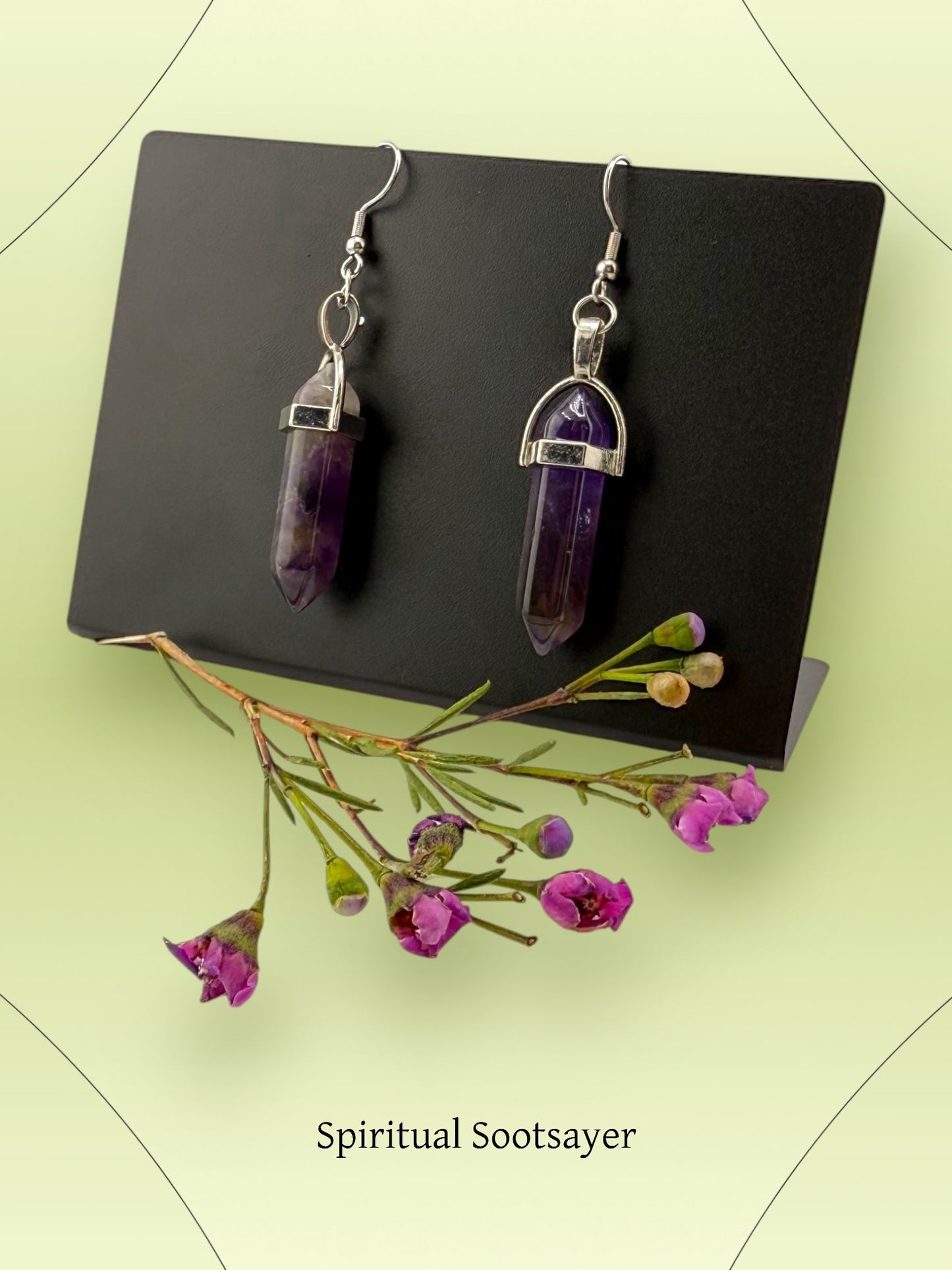 Amethyst Earrings – Spiritual Calm & Divine Elegance