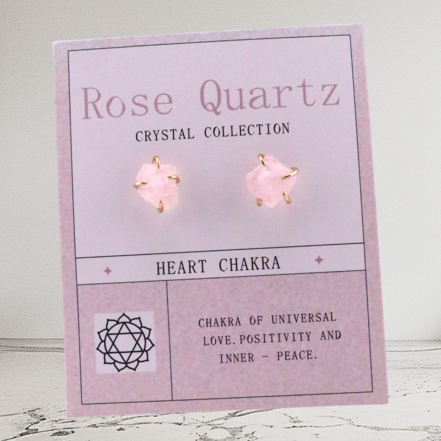 Love Bloom – Rose Quartz Studs