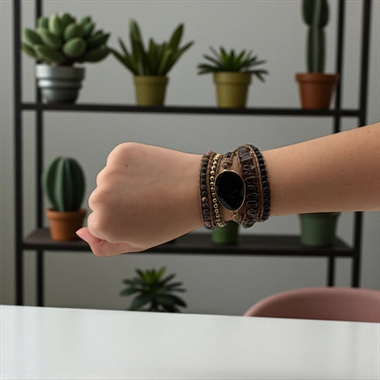 Black Onyx Bracelet – Strength, Protection & Bold Presence