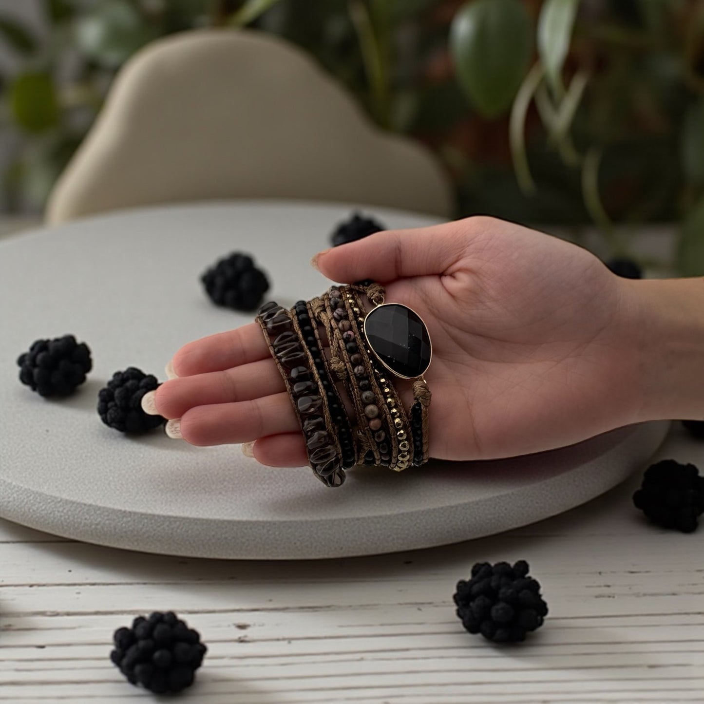 Black Onyx Bracelet – Strength, Protection & Bold Presence