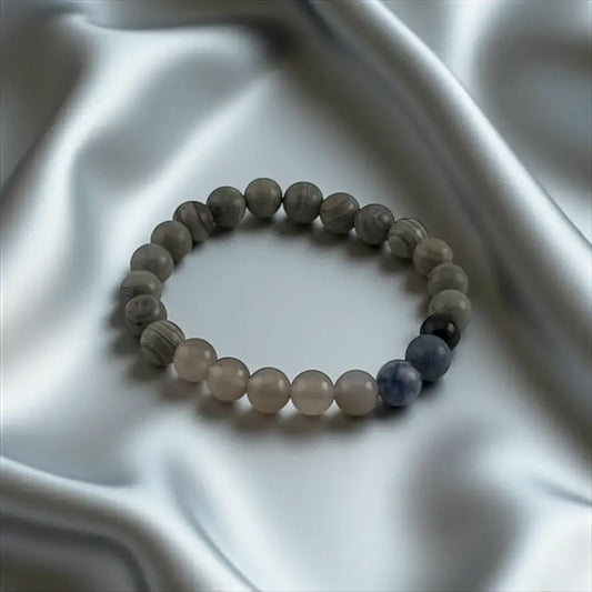 Grey Jasper Bracelet – Stability, Balance & Earthy Strength