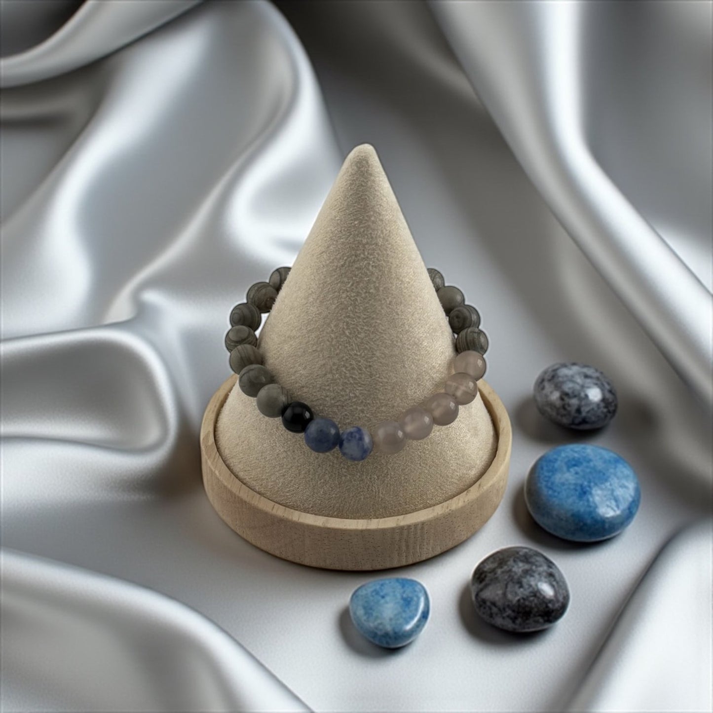 Grey Jasper Bracelet – Stability, Balance & Earthy Strength