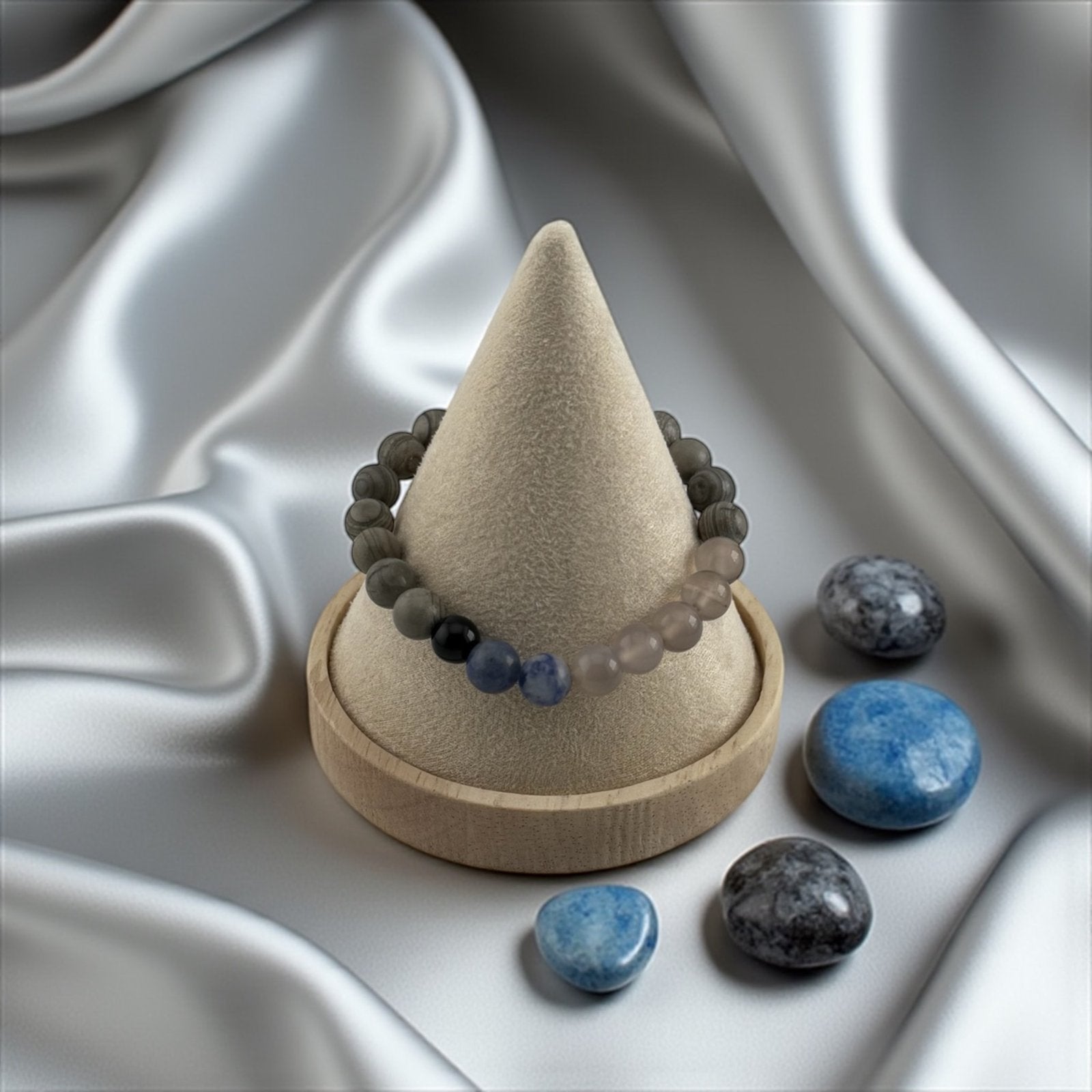 Grey Jasper Bracelet – Stability, Balance & Earthy Strength