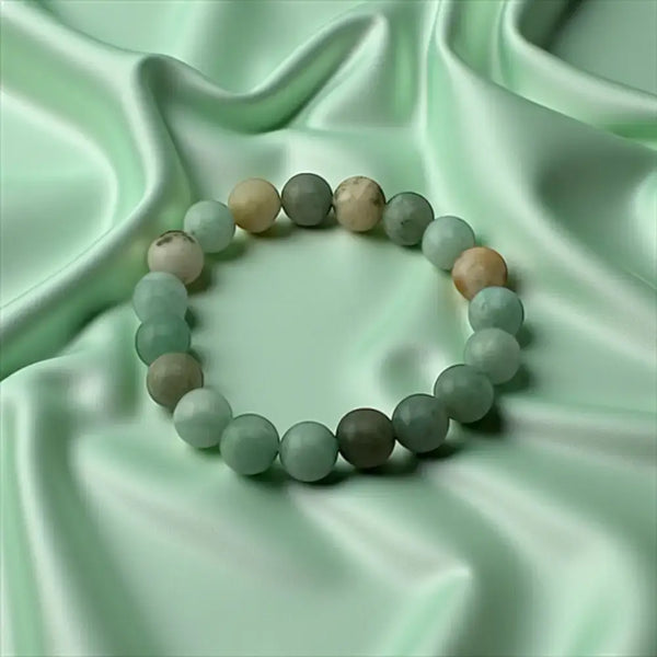 Amazonite Bracelet – Natural Gemstone Beads in Soothing Blue-Green Tones