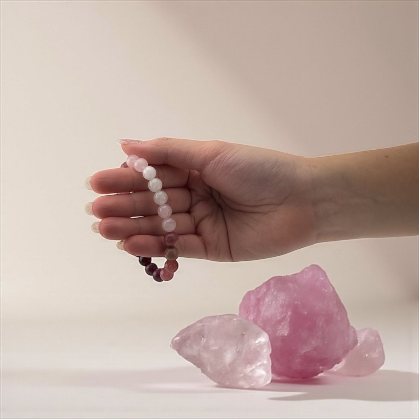Gradient Love & Rhodochrosite Bracelet – Romance, Confidence & Emotional Balance